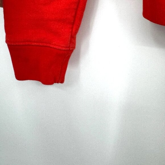 Champion Hoodie Womens Small Orange Reverse Weave Spellout Pullover Orange black - Picture 7 of 12